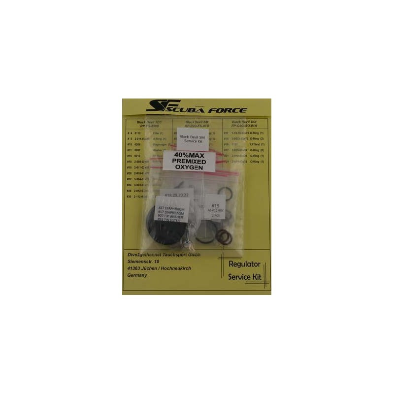 Scuba Force Black Devil Service Kit SM 1st Stage